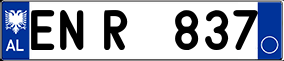 Trailer License Plate